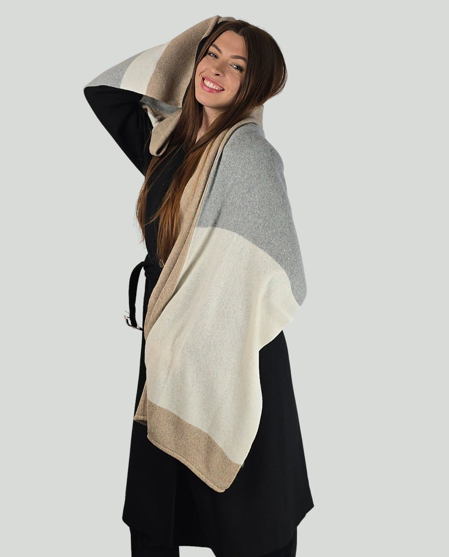 Sciarpa toni grigio - Soho Moda Mare