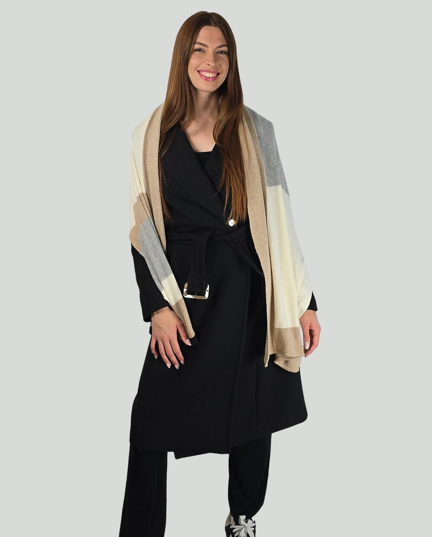 Sciarpa toni grigio - Soho Moda Mare