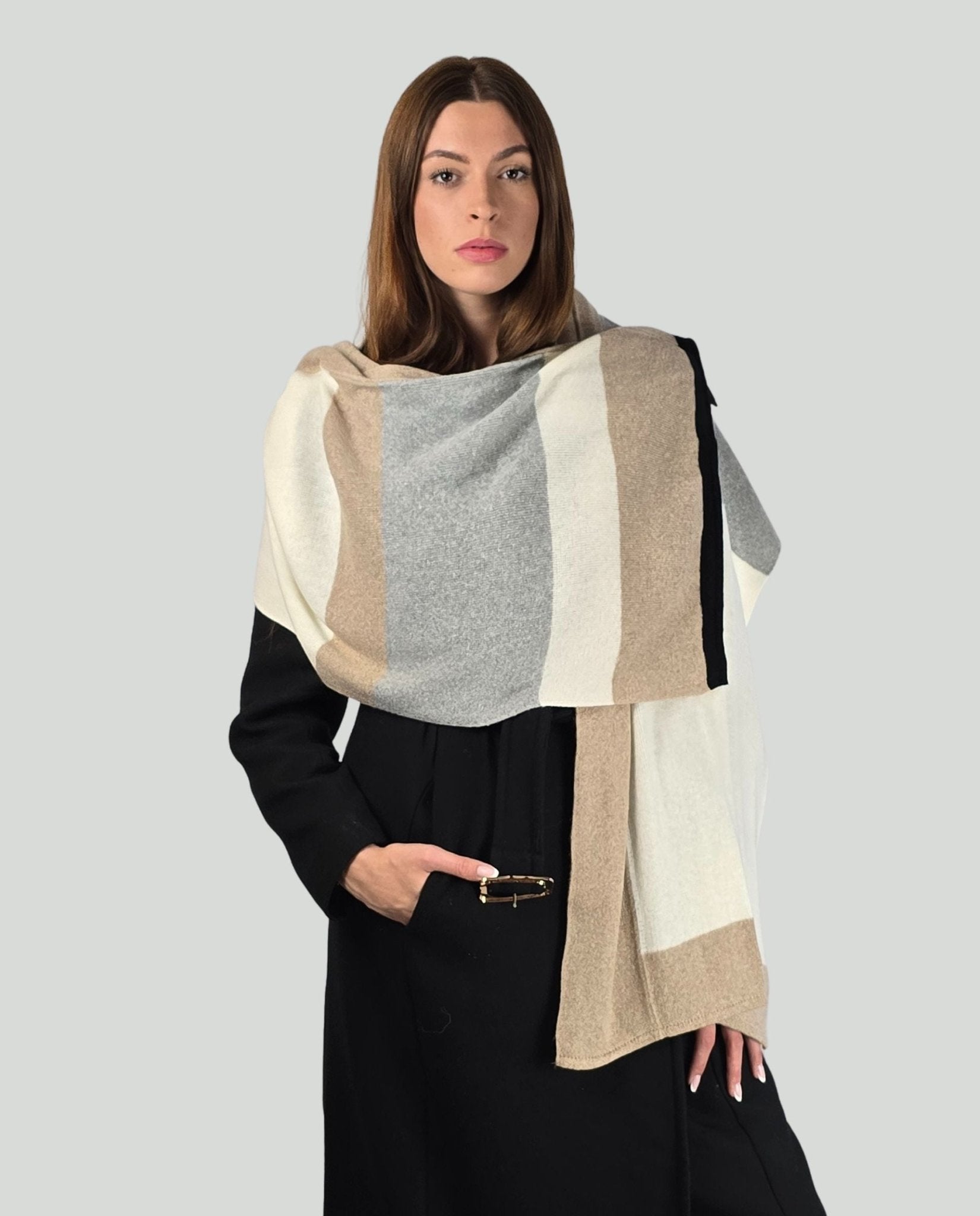 Sciarpa toni grigio - Soho Moda Mare